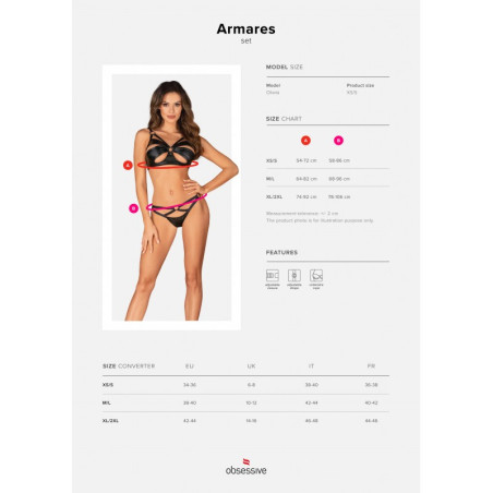 Ensemble 2 pièces Armares - Ensemble lingerie sexy pour travestis