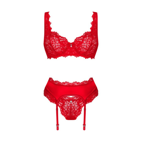 Ensemble 3 pièces Amor Cherris - Ensemble lingerie sexy pour travestis