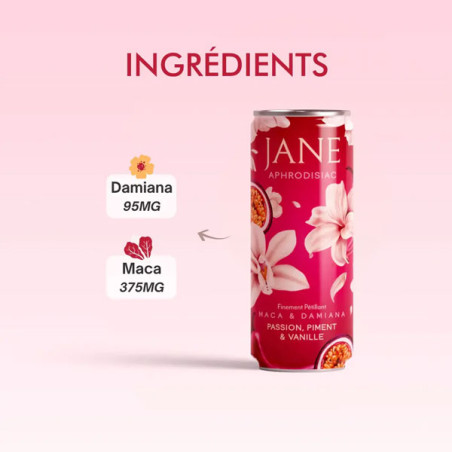 Boisson aphrodisiaque Jane Passion Piment Vanille - Tous nos produits