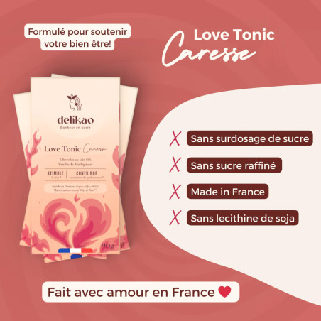 Chocolat aphrodisiaque Love Tonic Caresse - Tous nos produits