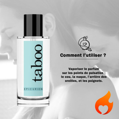 Taboo parfum d'attirance homme - Epicurien - Utilisation